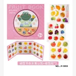 Fruit Book Zestaw Magnetycznych Naklejek Owocowych dla Dzieci 3+