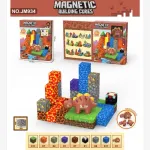 Magnetic Building Cubes Zestaw Klocków Magnetycznych Dinozaur