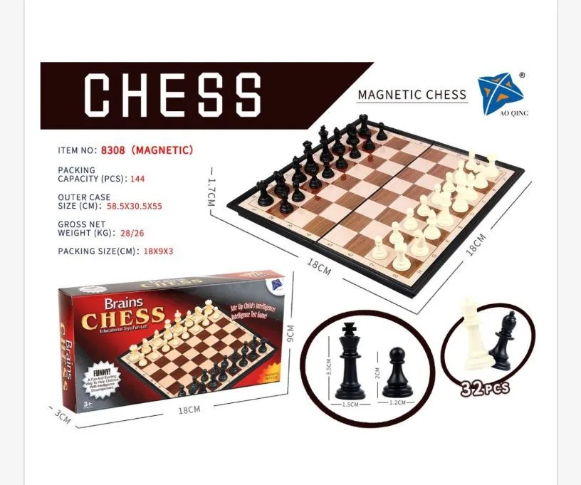 Magnetyczna gra szachy Brains Chess 18x18 cm 32 elementy