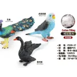 Figurka ptaka dekoracyjna PVC mix kolorów 17-20 cm