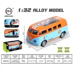 Model samochodu 1:32 niebiesko-pomarańczowy z otwieranymi drzwiami