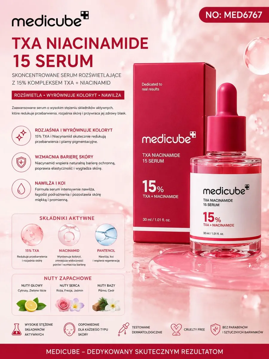 Medicube TXA Niacinamide 15 Serum rozświetlające 30 ml