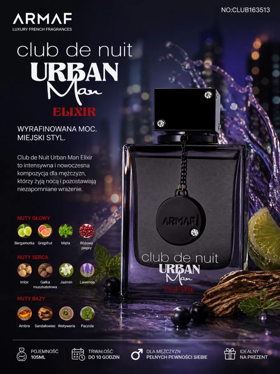 Armaf Club de Nuit Urban Man Elixir 105ml perfumy męskie