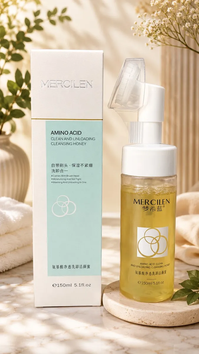 Mercilen Amino Acid pianka do mycia twarzy 150ml rozświetlająca