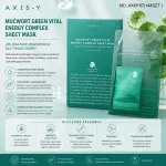 Axis-Y Mućwort Green Vital Energy Complex Maska w Płachcie 27 ml