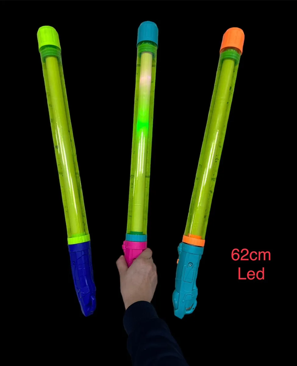 Miecz LED 62 cm kolorowy z efektem świetlnym