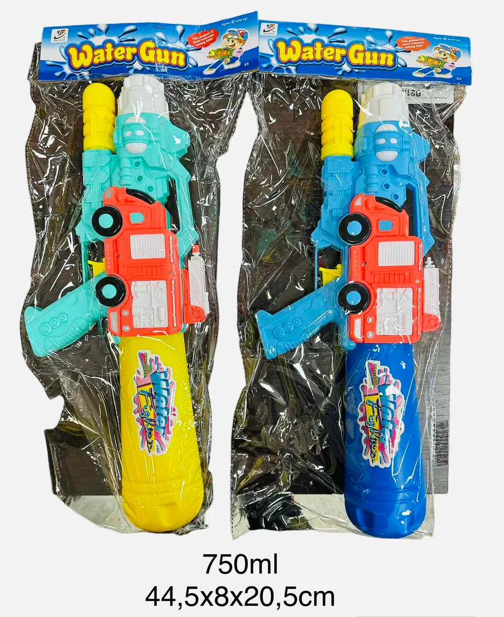 Pistolet na wodę 750ml kolorowy plastikowy 44,5x8x20,5cm