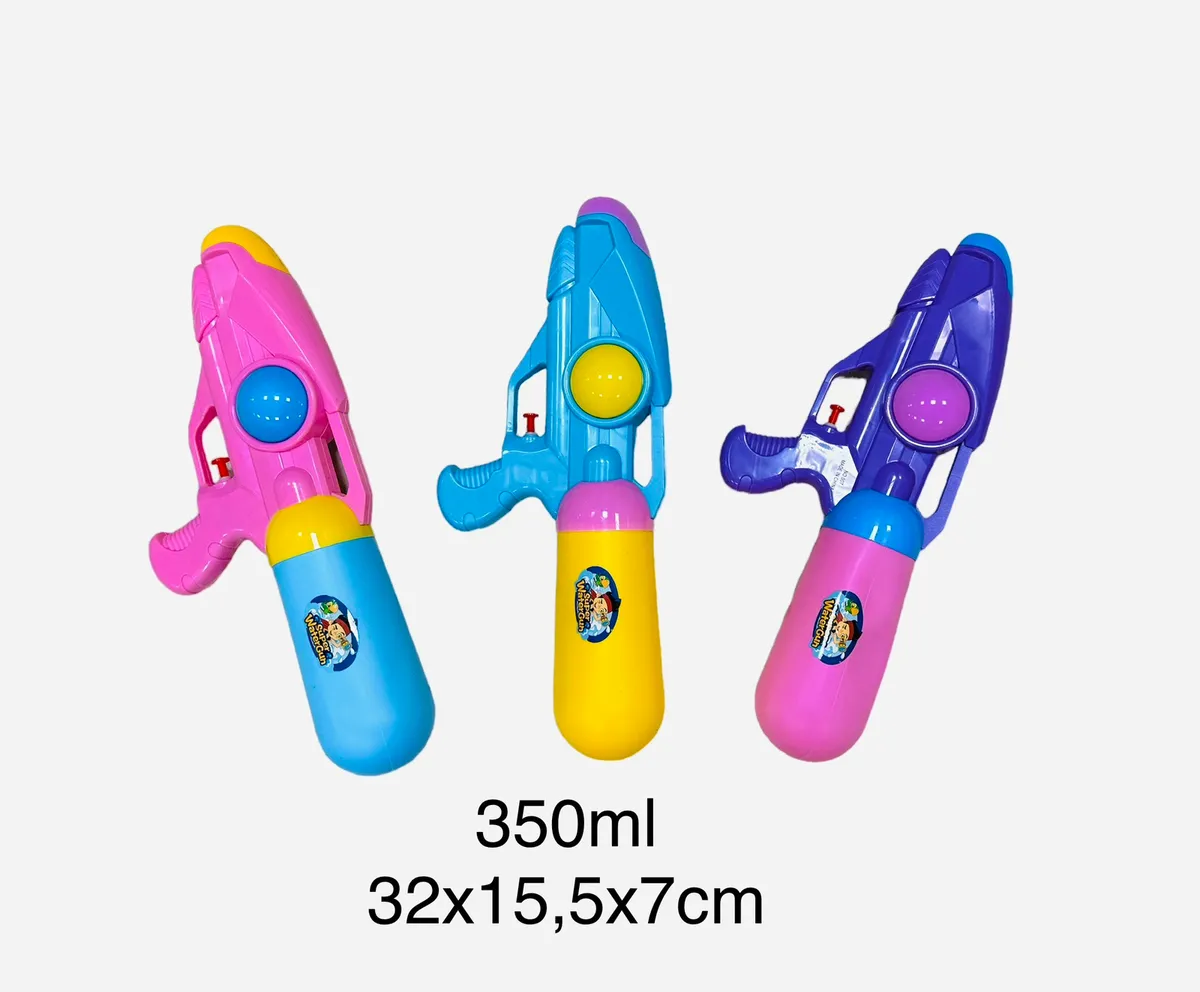 Pistolet na wodę plastikowy kolorowy 350ml 32x15,5x7cm
