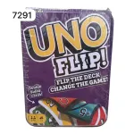 Karty UNO Flip! w metalowym pudełku fioletowym
