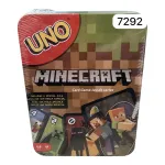 Karty UNO Minecraft metalowe pudełko z grafiką postaci
