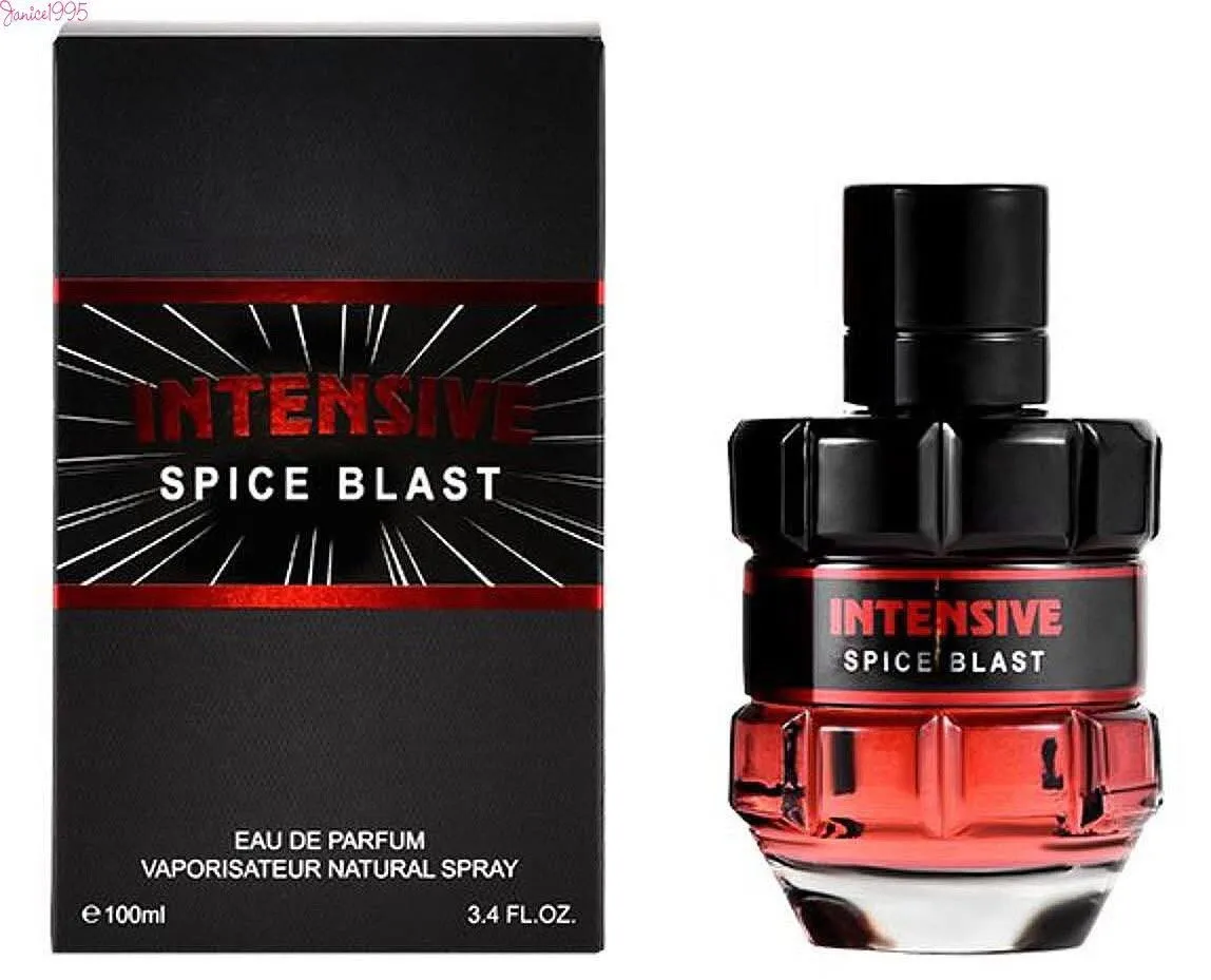 Perfumy Intensive Spice Blast 100 ml czarno-czerwone