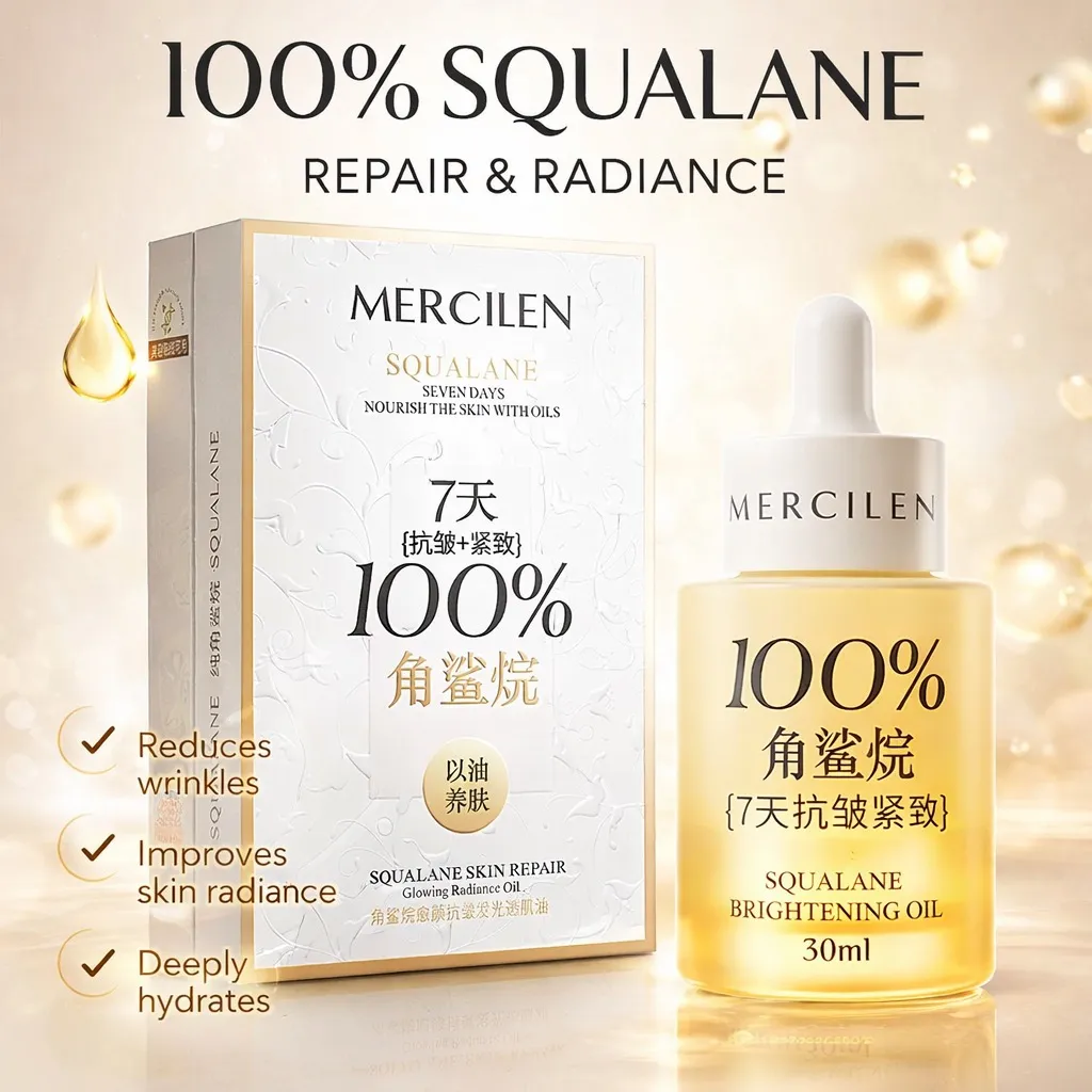 Mercilen Olejek do Twarzy Squalane 100% 30ml nawilżający i rozświetlający