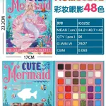 Paleta cieni do powiek Cute Mermaid 48 kolorów pastelowych i intensywnych