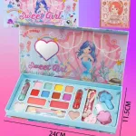 Zestaw do makijażu Sweet Girl z lusterkiem i akcesoriami 24x11,5 cm