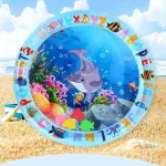 Mata wodna edukacyjna z delfinem 65x65 cm kolorowa