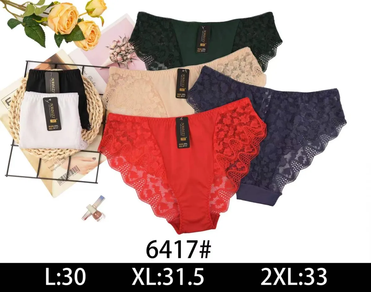Majtki damskie koronkowe mix kolorów rozmiar XXL-2XL