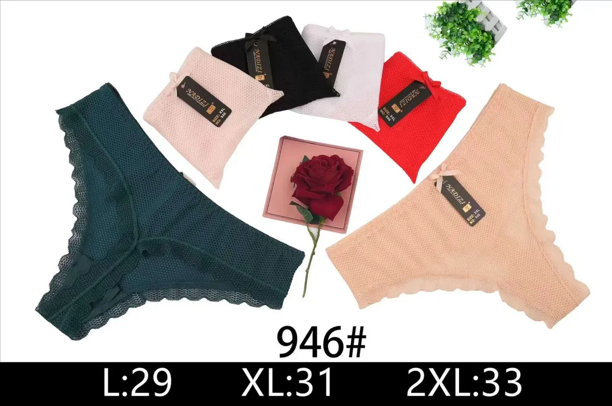 Majtki damskie koronkowe 946# w różnych kolorach L-2XL