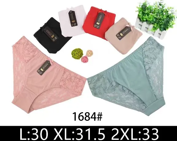 Majtki damskie z koronką mix kolorów L-2XL