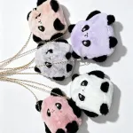 Pluszowa torebka panda z łańcuszkiem kolorowa miękka