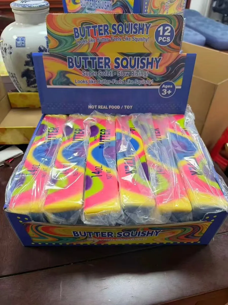 Butter Squishy kolorowa piankowa zabawka antystresowa 14 oz