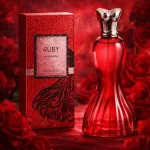 Ruby czerwony flakon perfum 10ml z metaliczną zakrętką