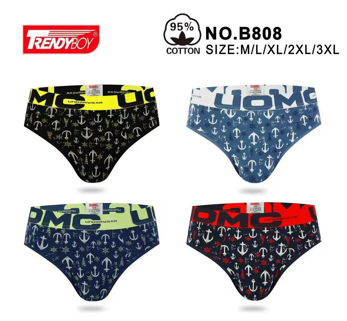 Bielizna męska TrendyBoy wzór kotwice 95% bawełna
