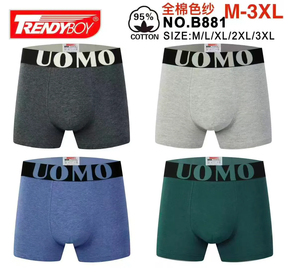 Bokserki męskie TrendyBoy bawełniane M-3XL kolorowe