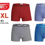 Bokserki męskie TrendyBoy w paski, bawełniane, rozmiar M-3XL