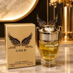 Invincible Gold Perfumy 30ml w Złotym Flakonie z Skrzydłami