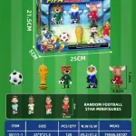 Figurki FIFA World Cup 2022 zestaw 6 sztuk z piłką i pucharem