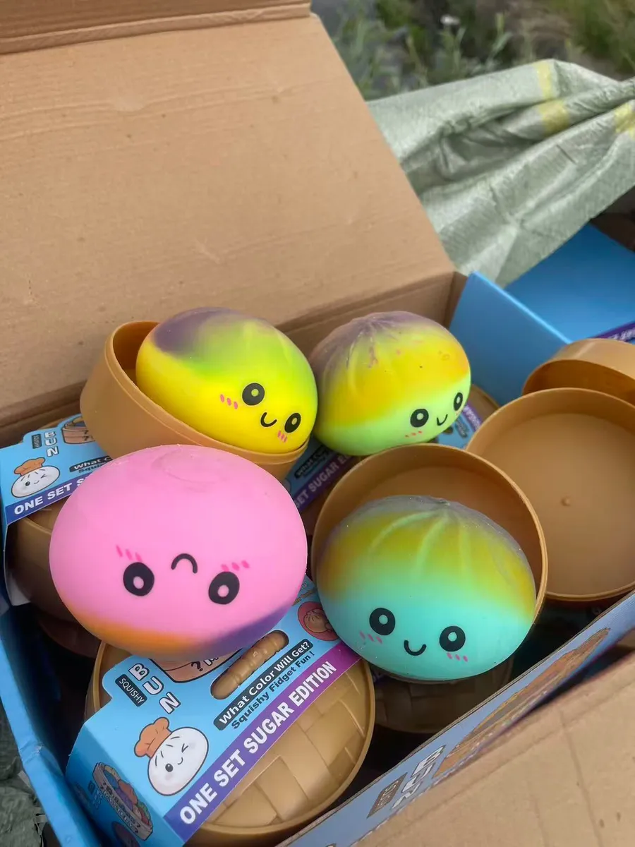 Squishy Fidget Fun Kolorowe Bułeczki Sugar Edition Antystresowe