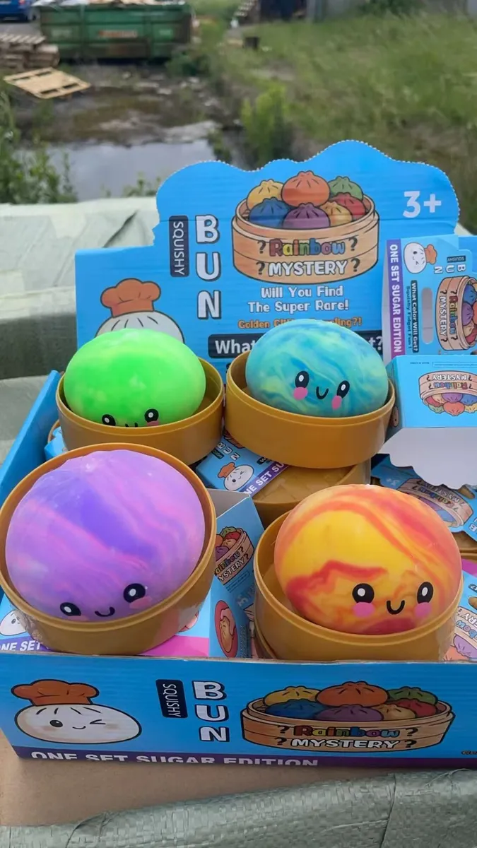 Squishy Bun Zabawka Antystresowa Kolorowa 3+