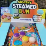 Squishy Steamed Bun Zabawka Antystresowa Kolorowa