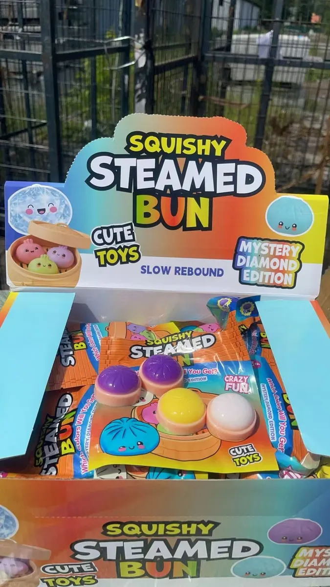 Squishy Steamed Bun Zabawka Antystresowa Kolorowa