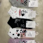 Kolorowe skarpetki damskie z motywem psa 39-42 bawełniane