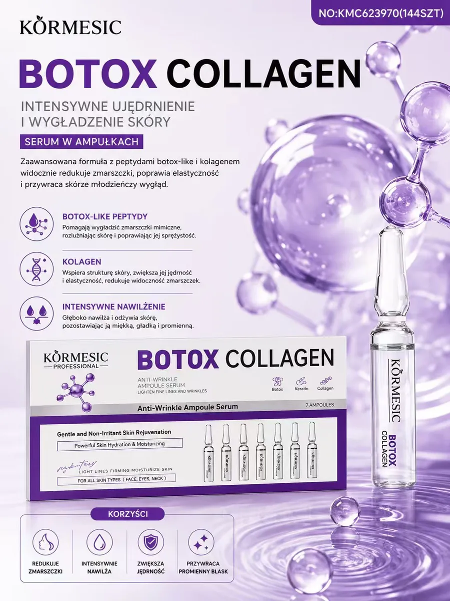 Körmesic Botox Collagen serum w ampułkach do twarzy 7 sztuk
