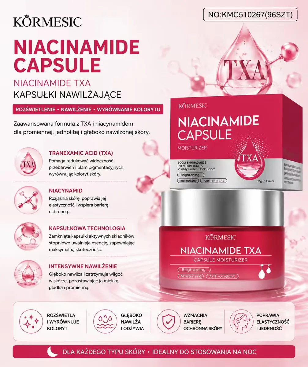 Körmesic Niacinamide TXA Kapsułki Nawilżające 50g