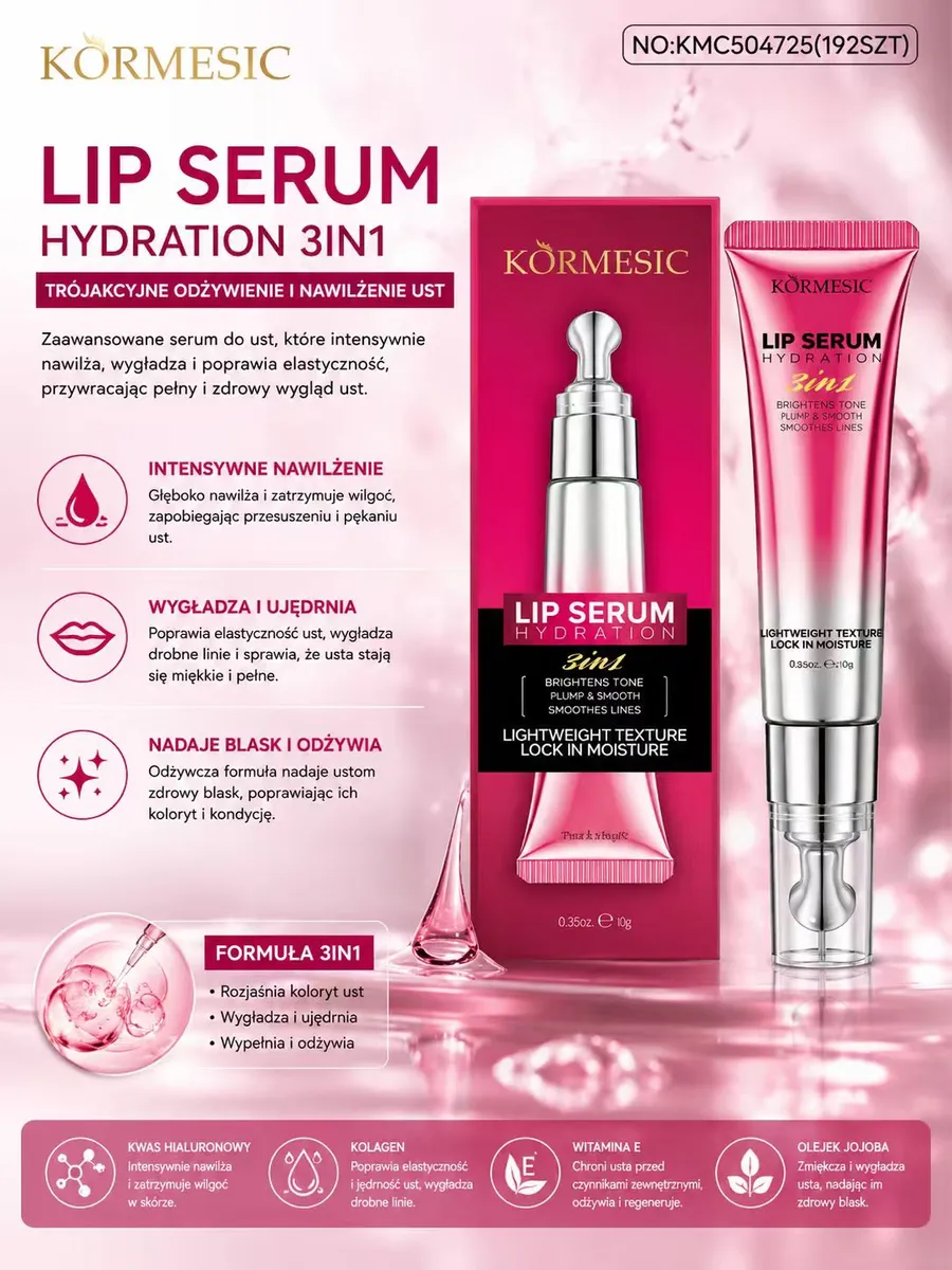 Kormesic Lip Serum Hydration 3in1 10g nawilżające i wygładzające usta