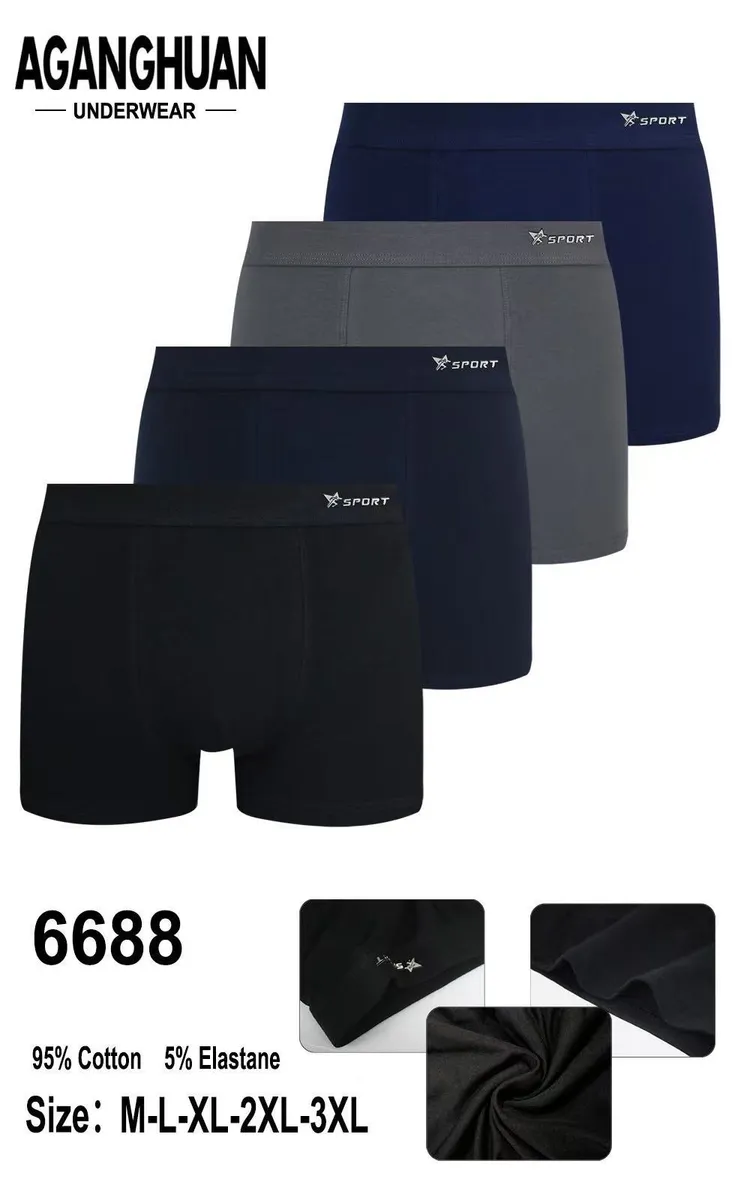 Bokserki męskie sportowe bawełniane 95% cotton 5% elastan mix kolorów