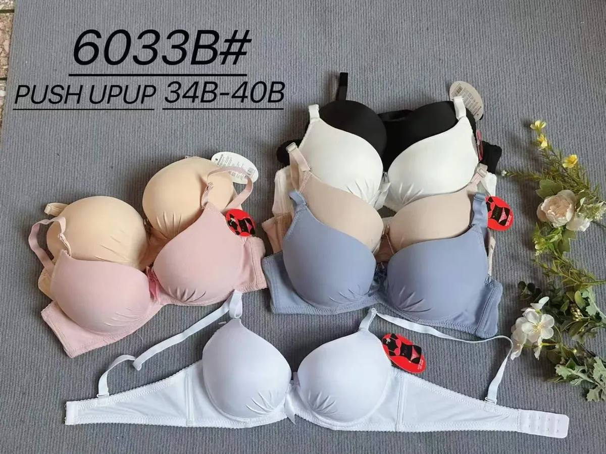 Biustonosz push-up 34B-40B mix kolorów 6033B#