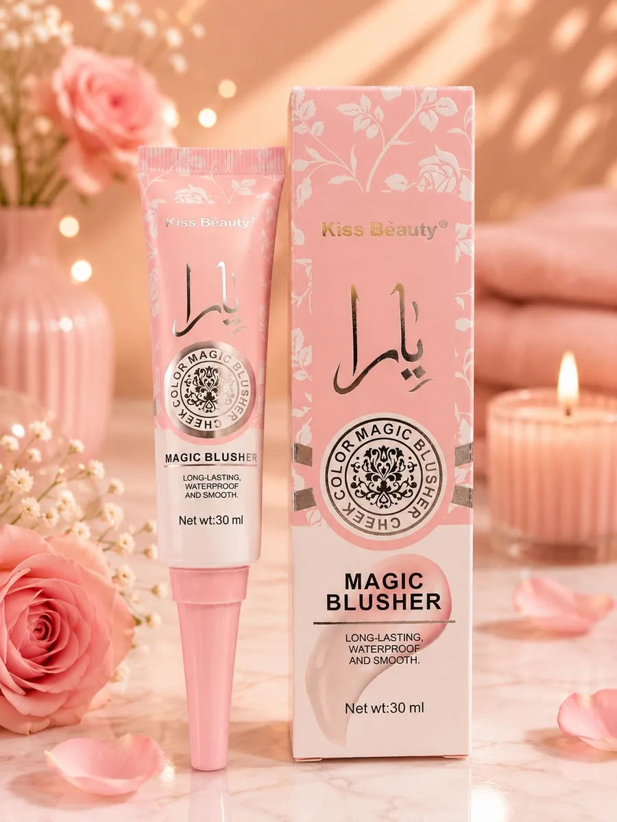 Kiss Beauty Magic Blusher róż do policzków 30 ml wodoodporny