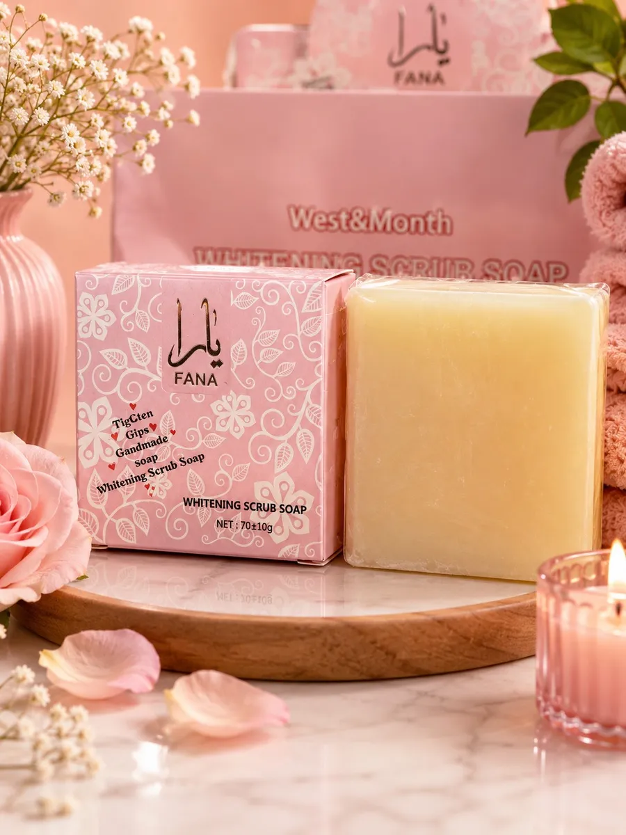 FANA Whitening Scrub Soap mydło rozjaśniające peelingujące 70g