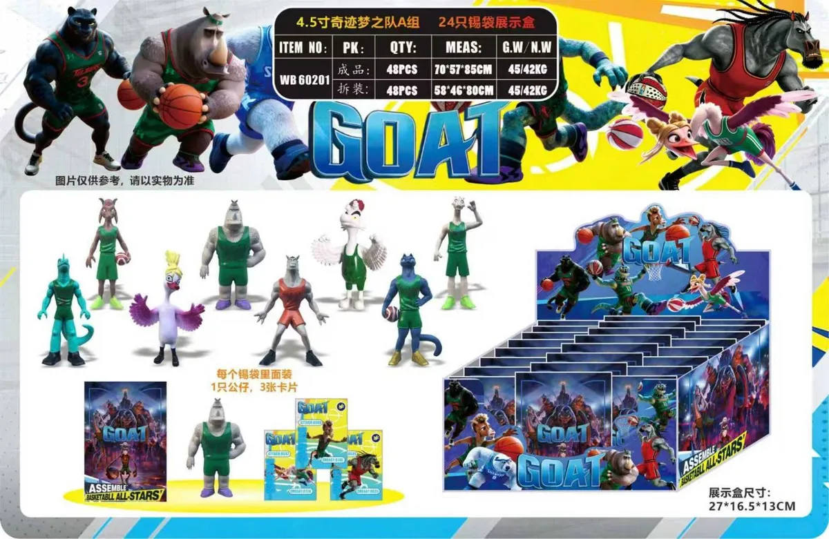 Figurki GOAT Basketbal All Stars zestaw 8 sztuk mix postaci