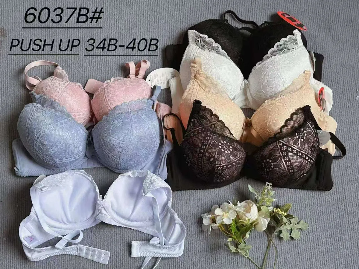 Biustonosz push up koronkowy 34B-40B mix kolorów