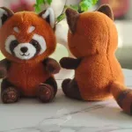 Pluszowa maskotka panda czerwona 25 cm miękka zabawka