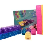 Magic Gummy Bloc Klocki Przezroczyste Kolorowe 40 sztuk