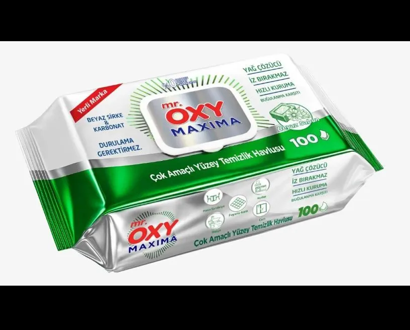 Mr. Oxy Maxima chusteczki do czyszczenia 100 sztuk białe