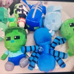 Zestaw pluszaków Minecraft miękkie kolorowe figurki 7 sztuk