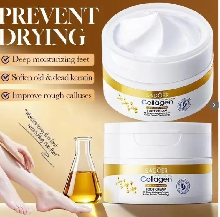 SADOER Collagen Krem do Stóp Intensywnie Nawilżający