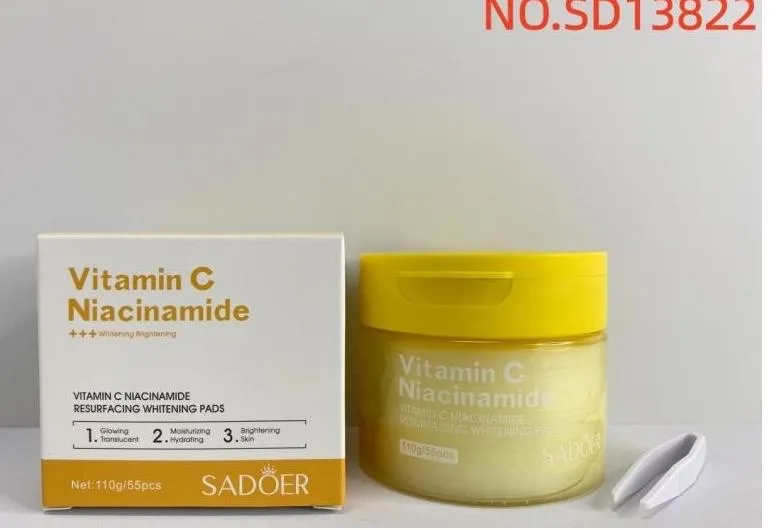 SADOER Płatki rozjaśniające z witaminą C i niacynamidem 55 szt.